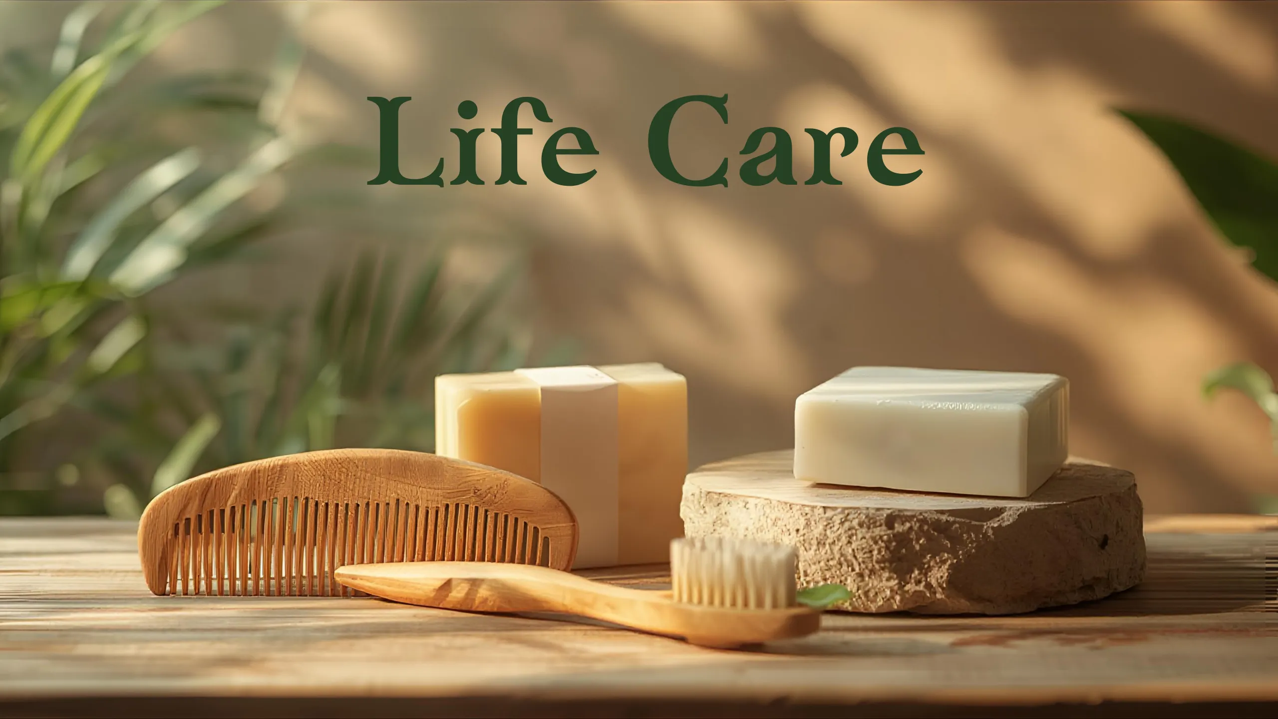 Life Care Banner with Artisanal Product Collection