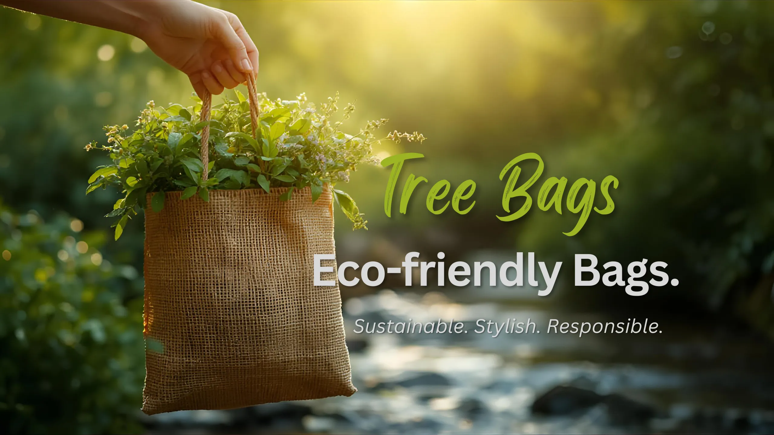 Vibrant Eco-friendly Bag with Nature Elements